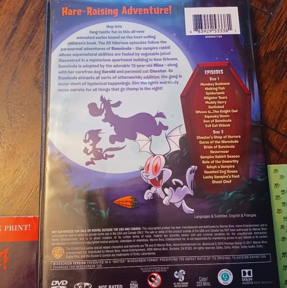 Vintage James Howe Bunnicula Book Set & DVD Series - Picture 3 of 3